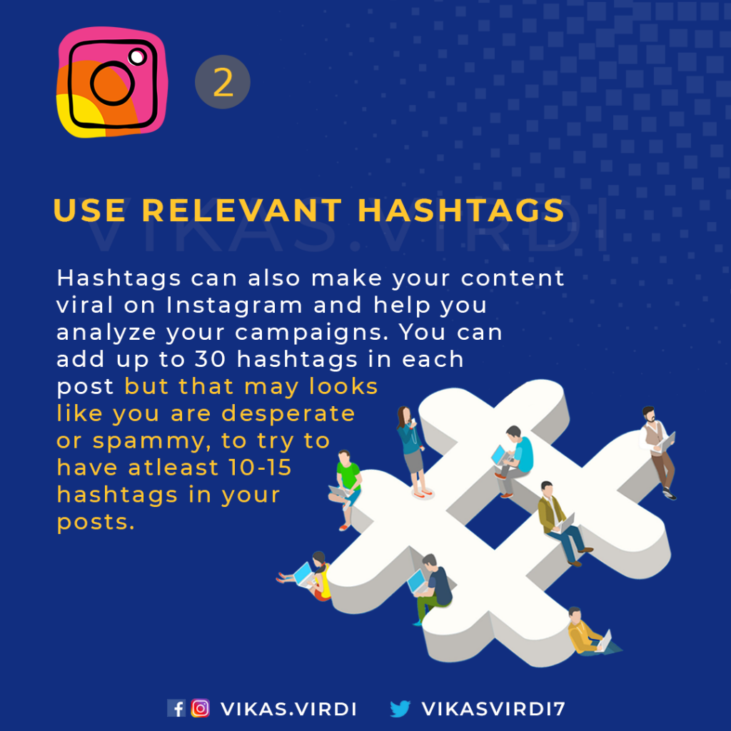 Use Relevant Hashtags